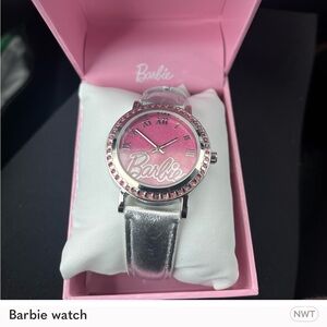 Barbie Pink and Silver Sparkle Watch